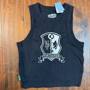 Beetlejuice Beetlejuice Northanger Preparatory School Graphic Tank‎ Top Black LG